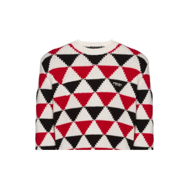 PRADA Cashmere Sweaters Men Red-5
