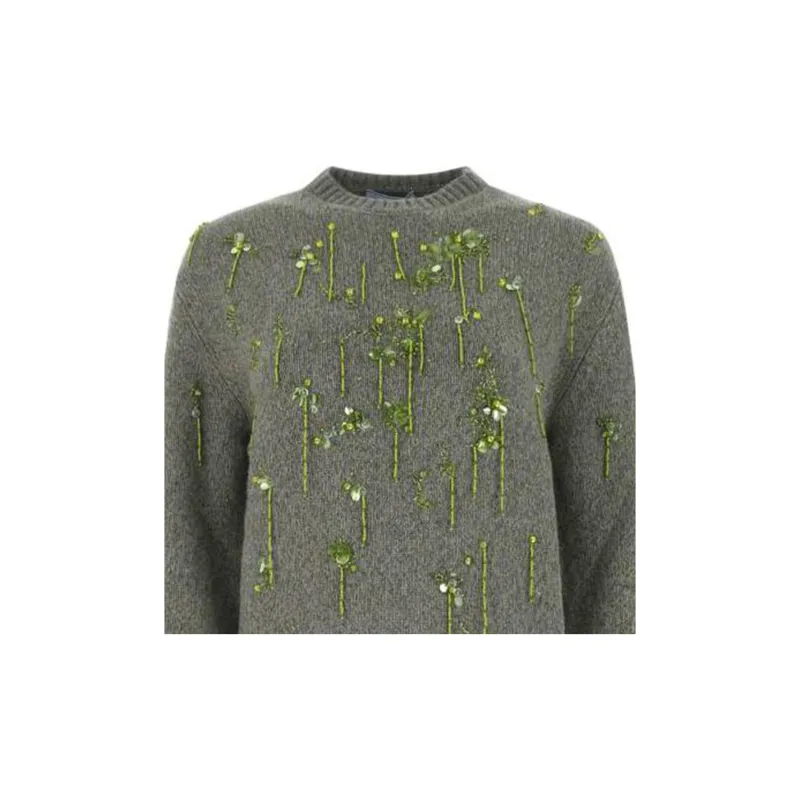 PRADA FW22 Sweater Women's Olive Green-3