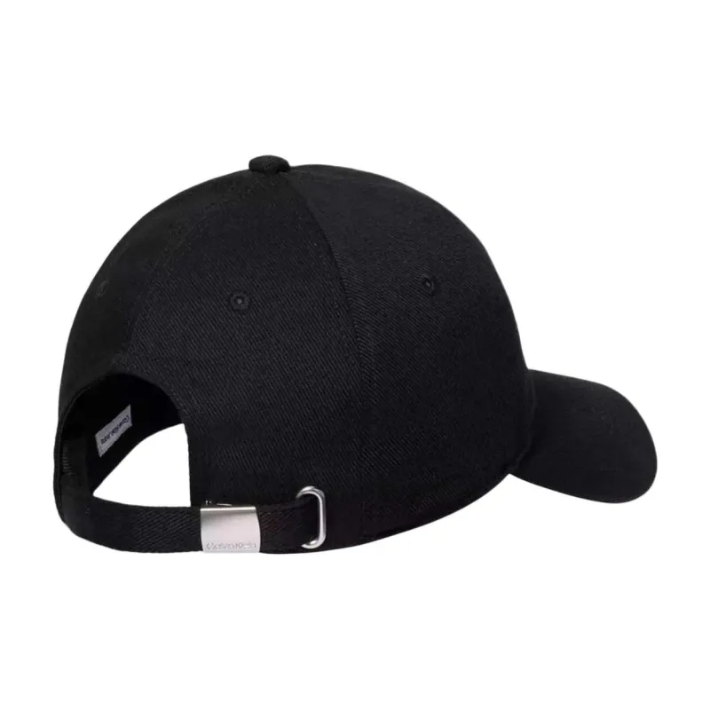 CALVIN KLEIN Cotton Metal Baseball Caps Men's Black-1