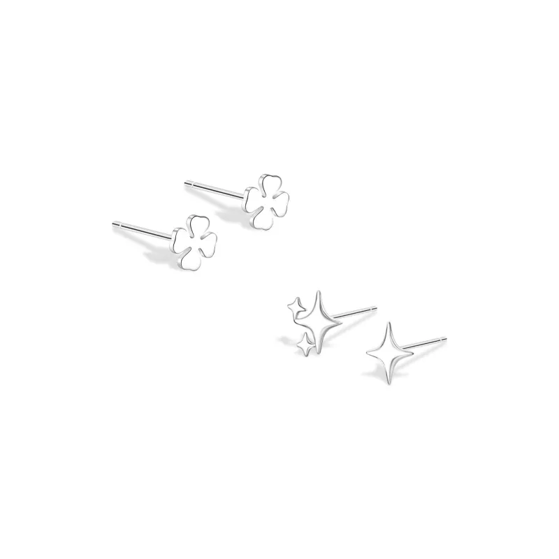 BLANK IN BLANK Sterling Silver Stud Earrings Women's Bestie Girlfriend Girl-5