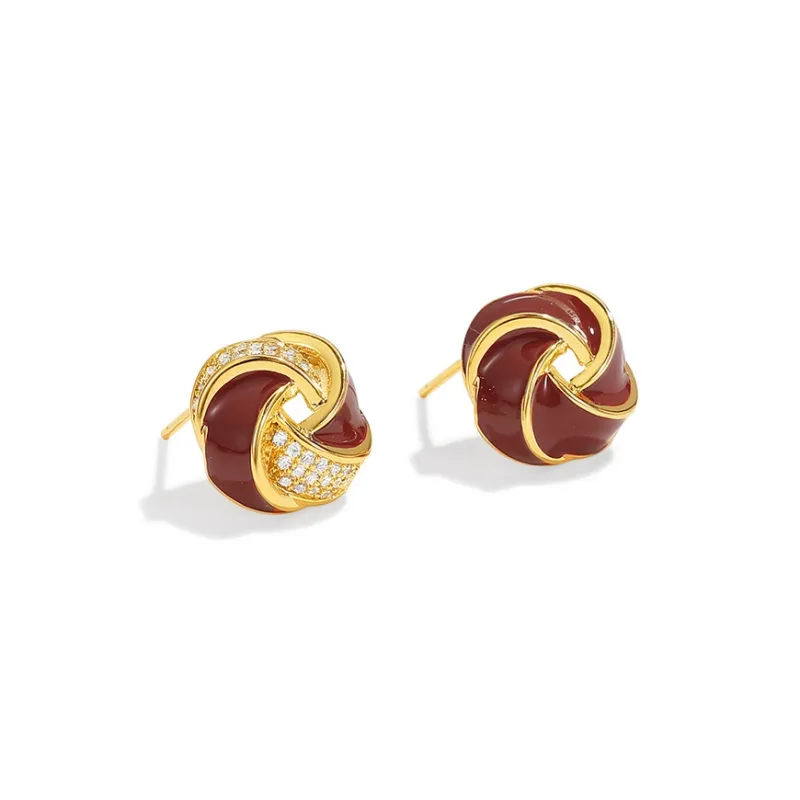 LOOK NICE 925 Sterling Silver Needle Stud Earrings Women's-1
