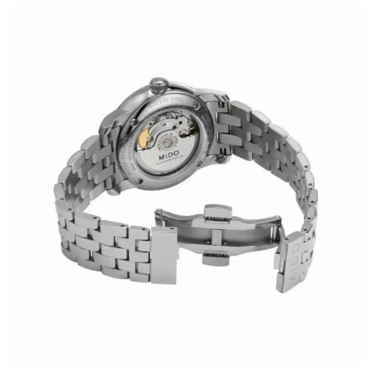 MIDO Belem Cereli Series Couple's Watch Automatic Mechanical Movement Unisex Watch 38 Silver Dial Steel Case-7