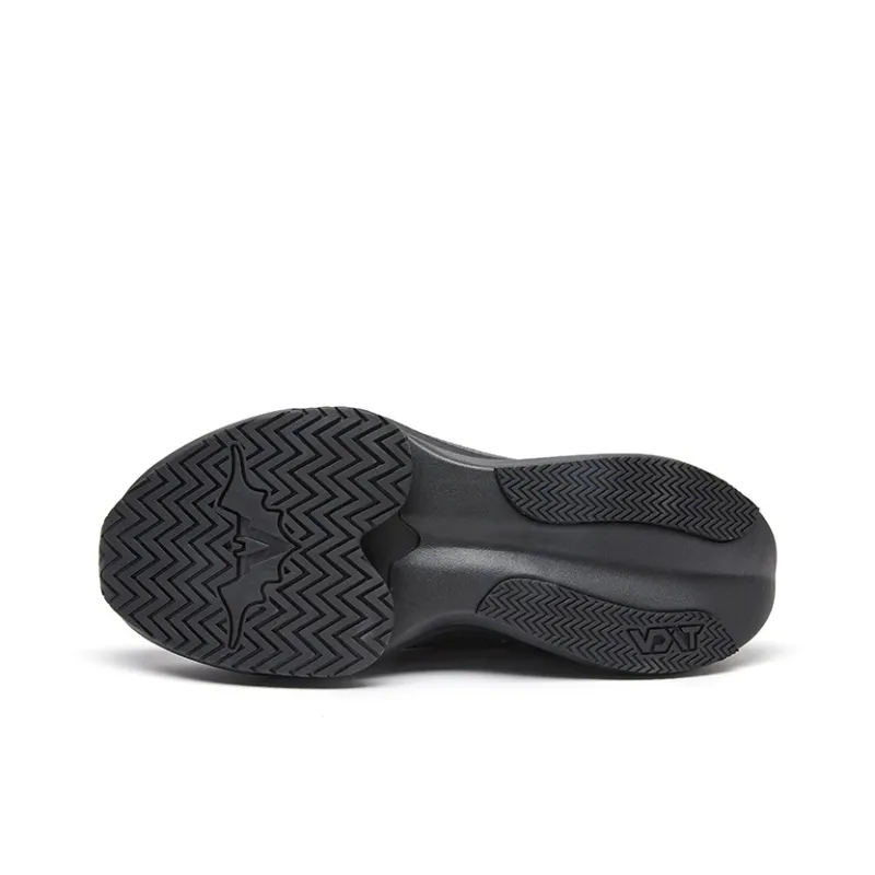 VOIT Impact Resistant Lightweight Rebound Low Top Air Cushion Running Shoes Unisex Black White-5