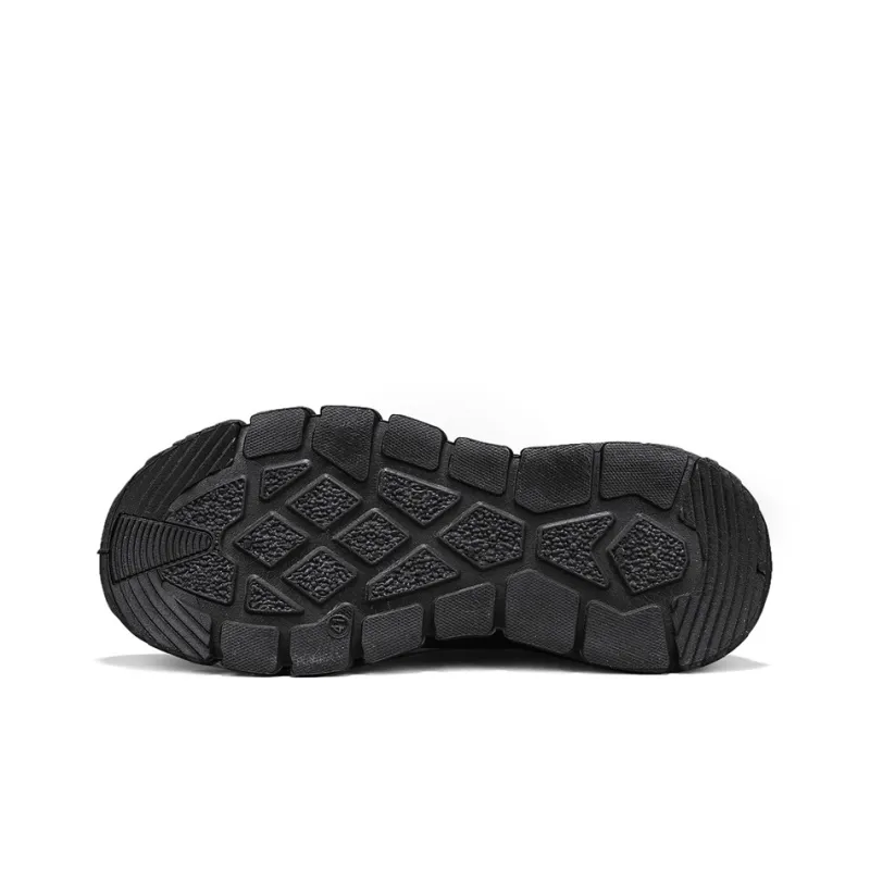 Binary Work Boots Men High Top Black-4