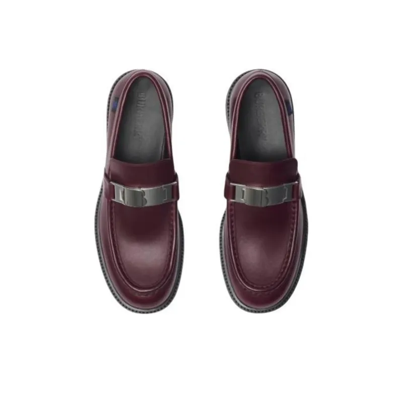 Burberry Loafers Men's Brown Red-3