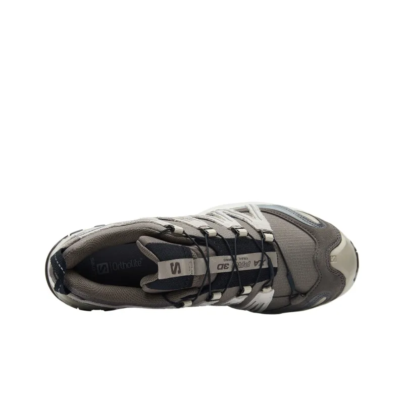 SALOMON XA PRO 3D Anti-Slip Wear-Resistant Low-Top Running Shoes Unisex Taupe Light Green Apricot-4