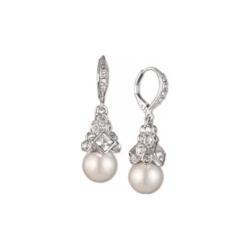 GIVENCHY Faux Pearl Earrings Women's Silver
