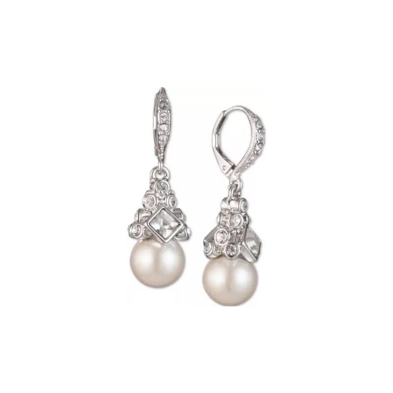 GIVENCHY Faux Pearl Earrings Women's Silver-0
