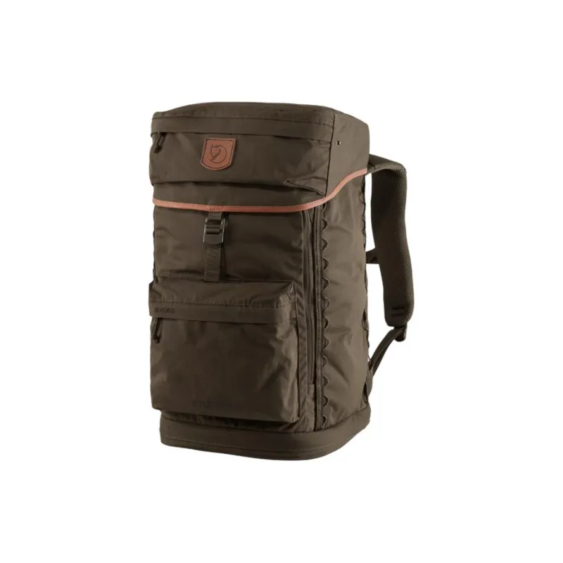 Fjallraven Recycled Polyester Outdoor Hiking Bag Backpack Unisex Black Olive-1