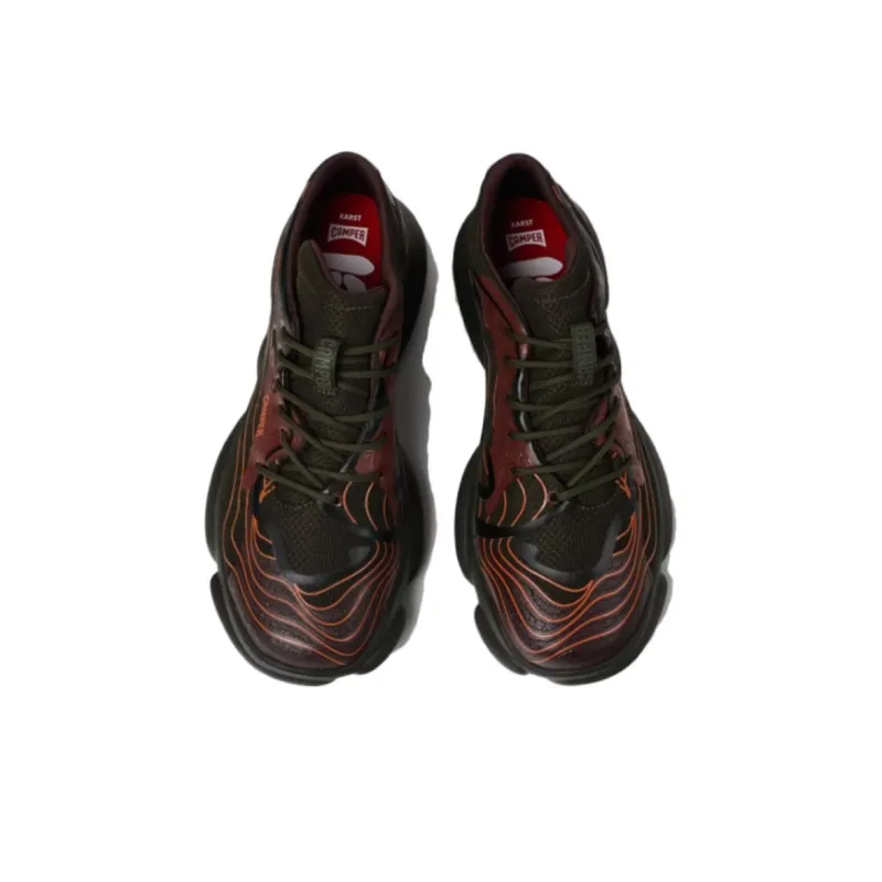 CAMPER Karst Cushioning Low Top Casual Shoes Men's Black Red-1