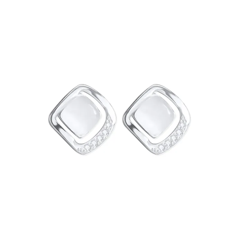 BTOE 999 Fine Silver Stud Earrings Women's-0
