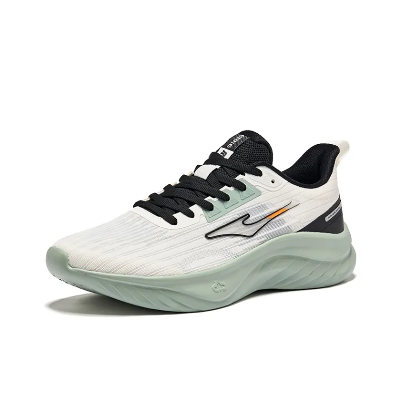 Erke Cushioning Breathable Lightweight Low-Top Casual Running Shoes Men's Microcrystal White/Jet Black-2