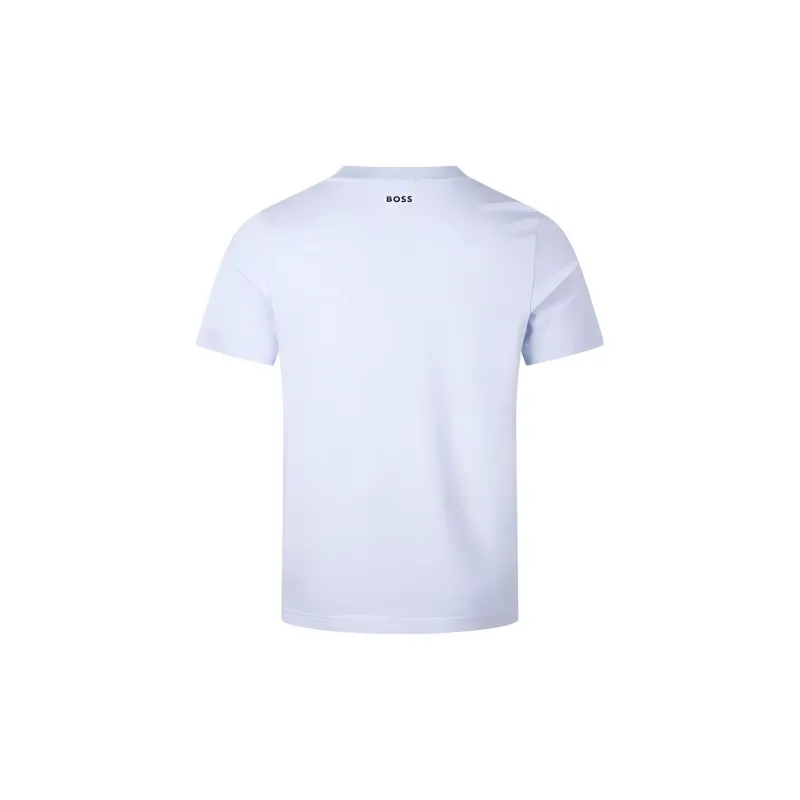 HUGO BOSS Logo print Crew neck T shirt-1