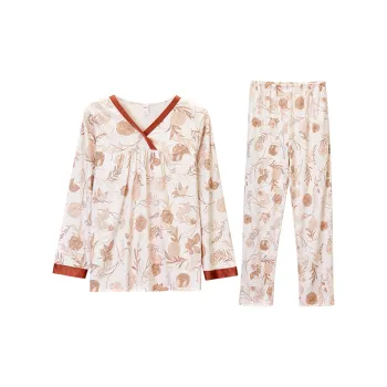 DAERLI Pajama Set Women's Beige