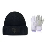 Black Hats & Caps+Purple Gloves