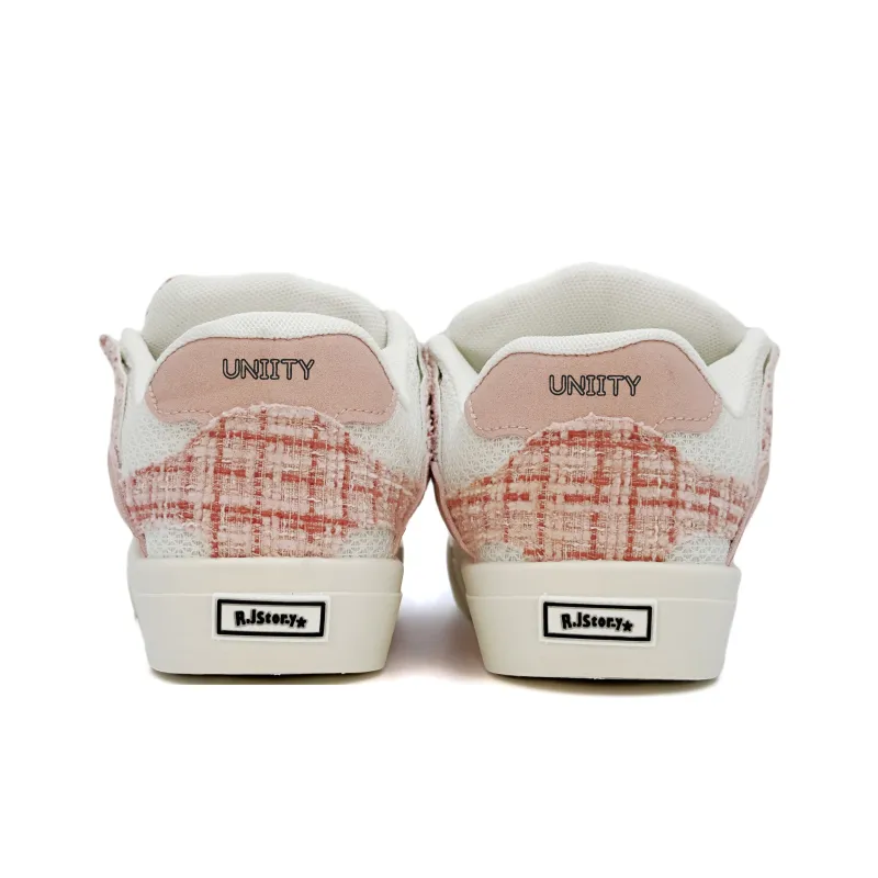 UNIITY Skateboard Shoes Women's Low Top Haze Pink-5