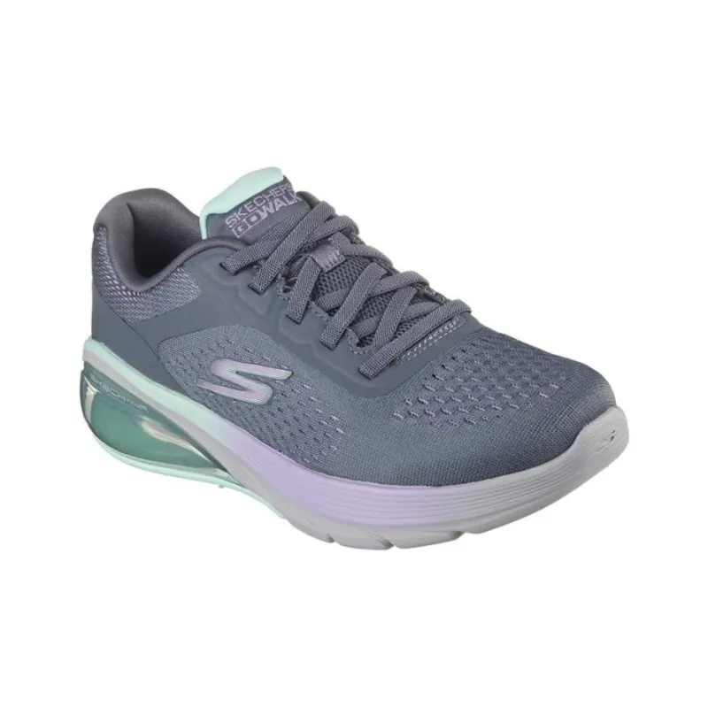 Skechers GO WALK Air 3.0 Anti-Slip Wear-Resistant Low-Top Casual Shoes Women's Gray Cyan-3