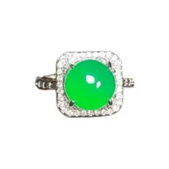 JUNWEN Chalcedony Rings Women's