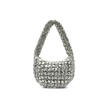 Soullight Water repellent Technical Fabric Shoulder Bag Tote Medium Size Women's Gray