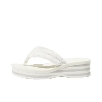 CHANEL Flip Flops Women's White