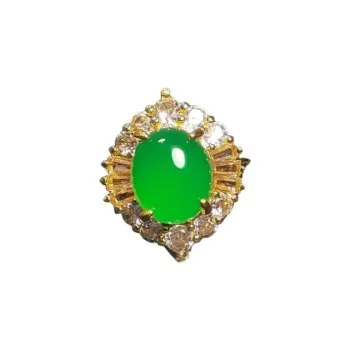 JUNWEN Chalcedony Rings Women's