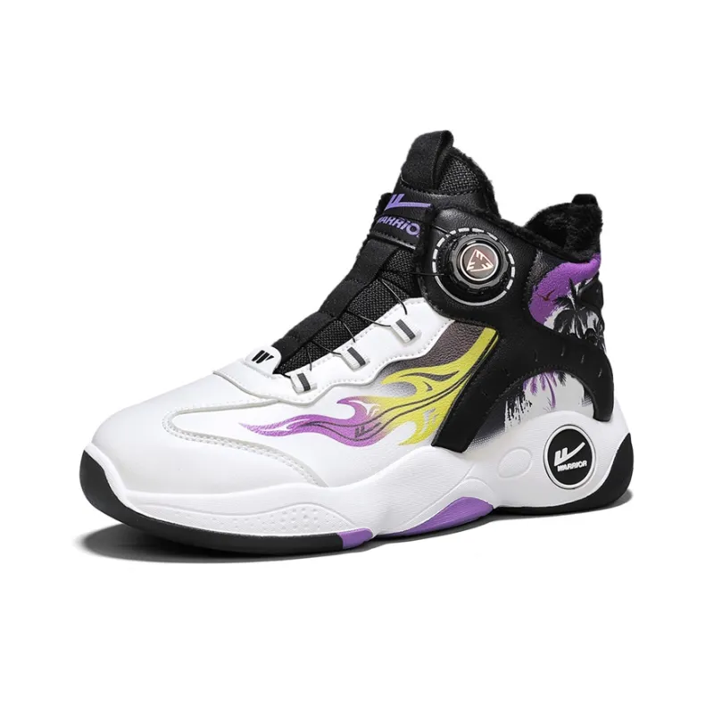 WARRIOR Basketball Shoes Men High Top White Black Yellow/White Light Blue Yellow/White Black Purple-15