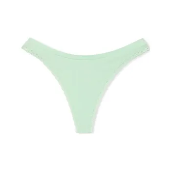 Victoria's Secret PINK Seamless High-Leg Thong Panty / Mint Underpants Women's 1 Pack Mint Green