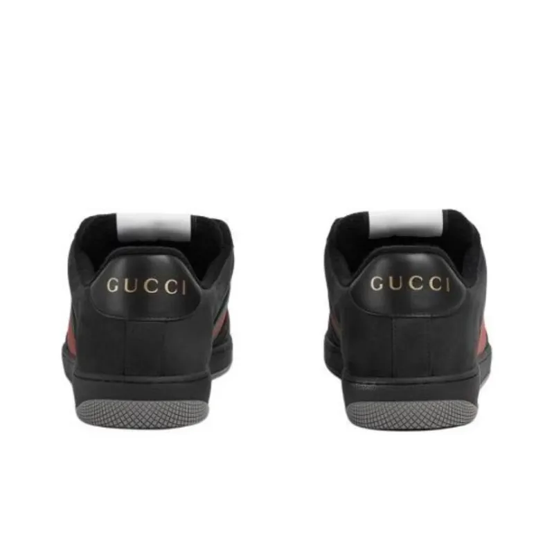 GUCCI Gg Screener 'GG Canvas Black Green Red'-3