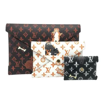 LOUIS VUITTON Pochette Kirigami Monogram Catogram Brown/Orange