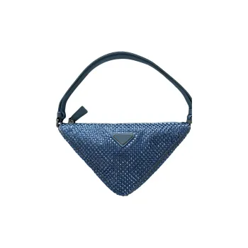 PRADA Crystal Shoulder Bag, Handbag, Shoulder Bag Women's Blue