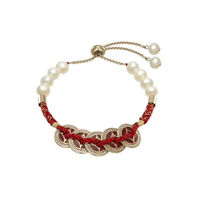 RiotLILY Cubic Zirconia+Pearl Bracelets Unisex-2