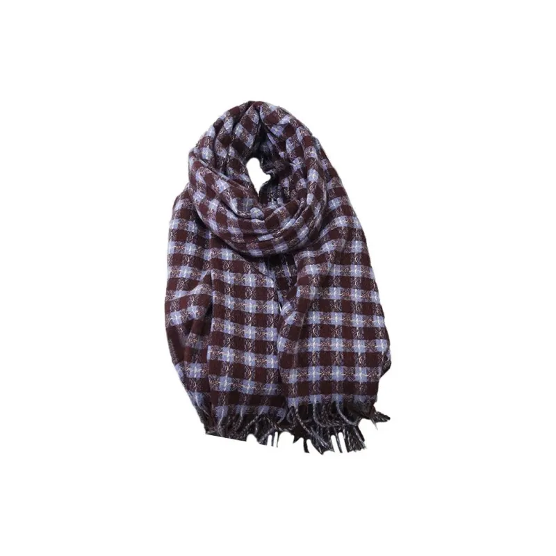 PISHUSHU Polyester Knit Scarves Unisex-2