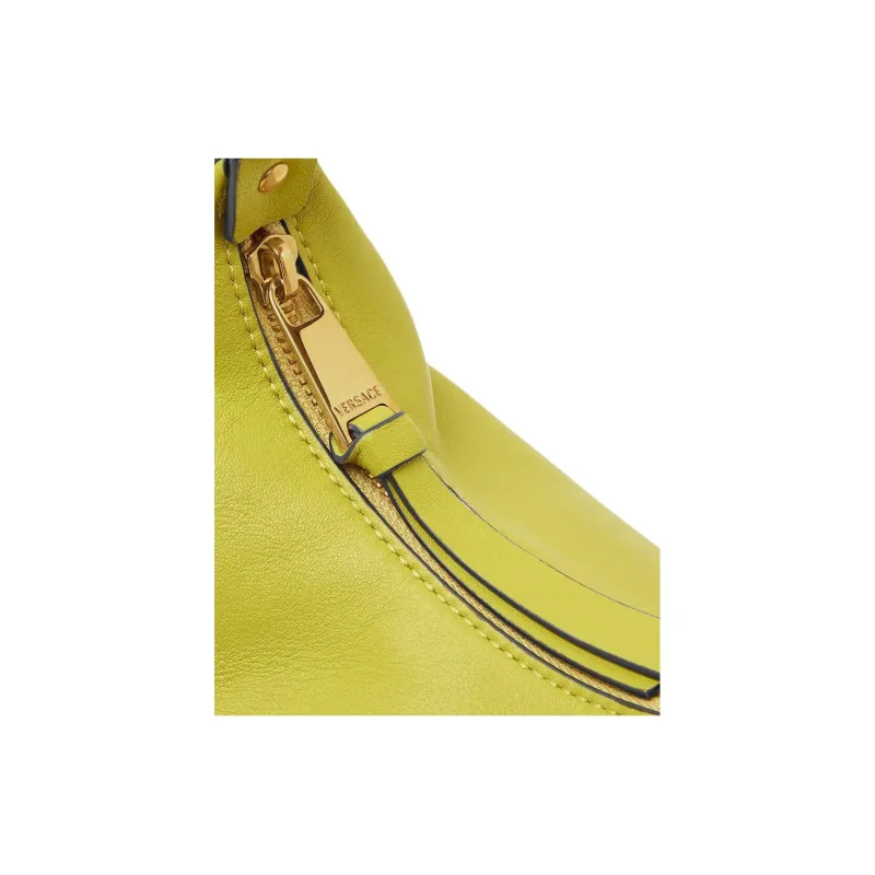 FANSIZHE Tag Lambskin Crescent Bag, Shoulder Bag, Crossbody Bag, Handbag Regular Women's Green-3