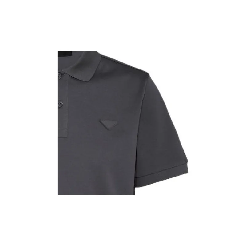 PRADA Polo Shirts Men Gray-2