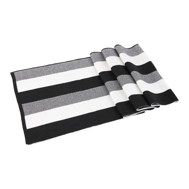 FAIRWHALE Sheep Wool Knit Scarves Men's-3