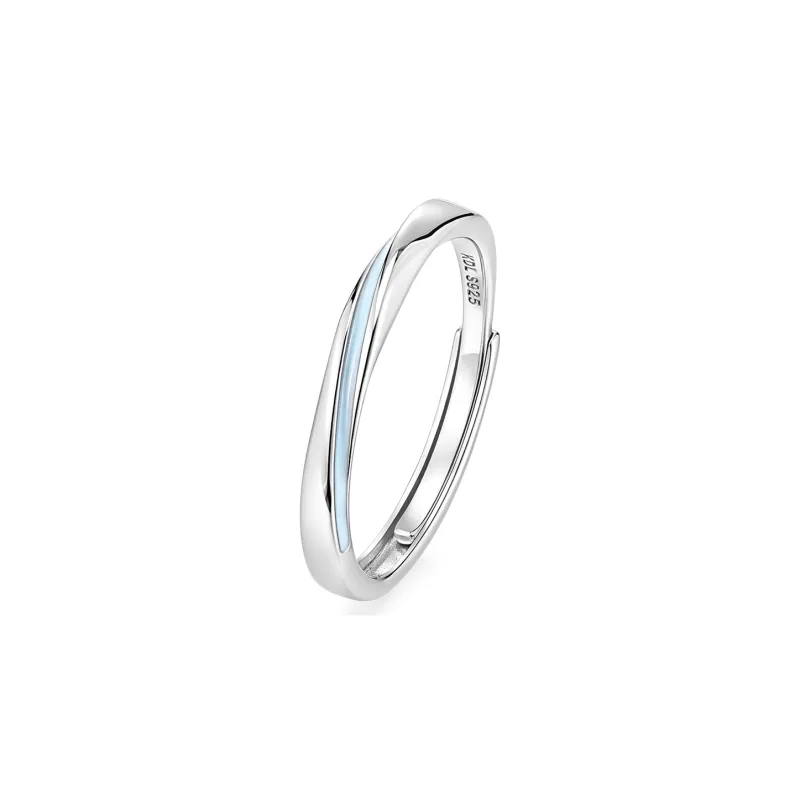 KADER 925 Sterling Silver Rings Unisex Silver Box-2