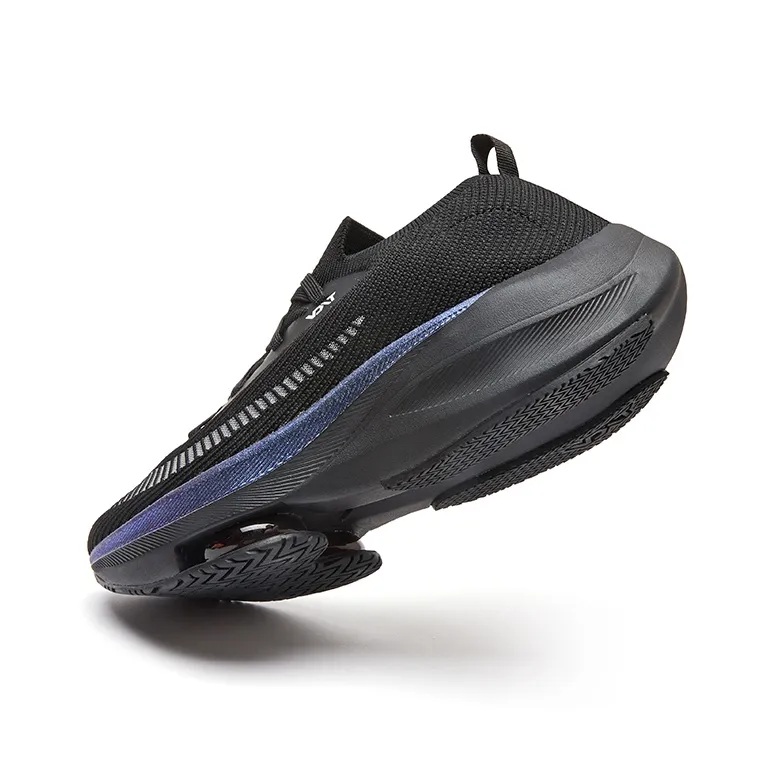 VOIT Impact Resistant Lightweight Rebound Low Top Air Cushion Running Shoes Unisex Black White-2