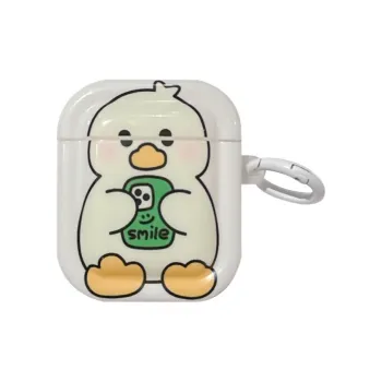 Baohuguang Compatible With AirPods 1/pro/2 TPU Soft And Cute Play Cell Phone Duck Fully Enclosed Headphone Cases