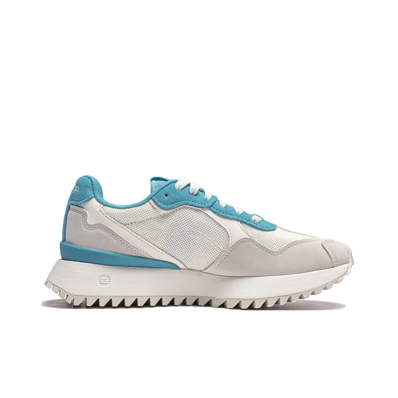 LINING Sports Life Collection Casual Shoes Women's Low Top Ivory/Silver Birch Gray/Light Lake Blue-1