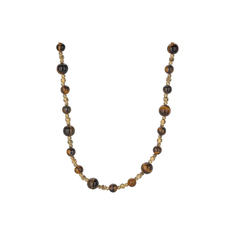 QLADY Tiger's Eye Stone Necklaces Women's-0