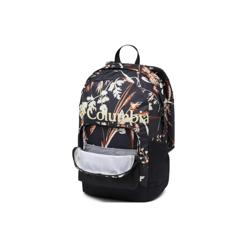 Columbia Zigzag Polyester Backpack Unisex Black Gray-2