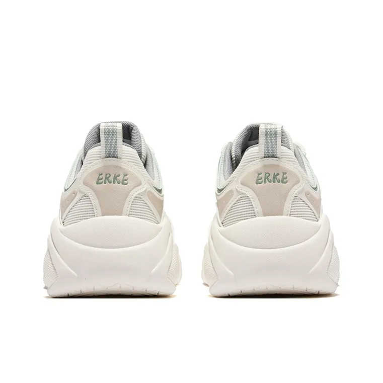 Erke Battery Panda 4.0 Durable Breathable Low-Top Skateboard Shoes Men's Microcrystal White Jade Green-4