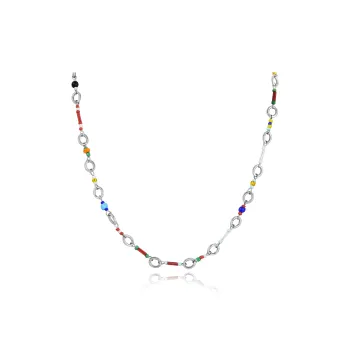 DH7 Colored Glaze Necklaces Unisex