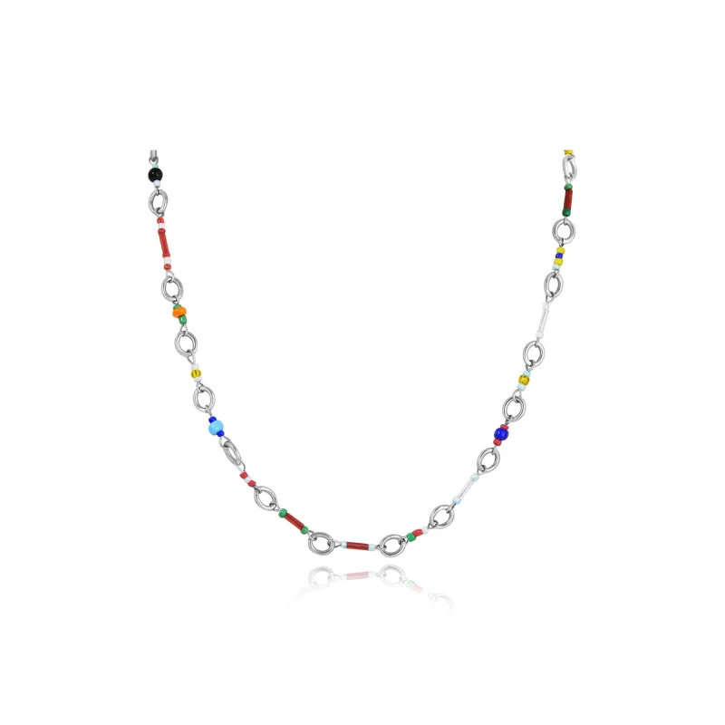 DH7 Colored Glaze Necklaces Unisex-0
