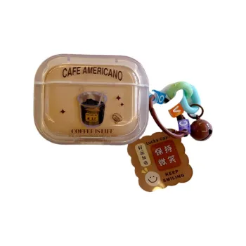 Baohuguang Compatible With AirPods 2/1/pro TPU Vintage Brown American Coffee Feels Great In Hand Headphone Cases