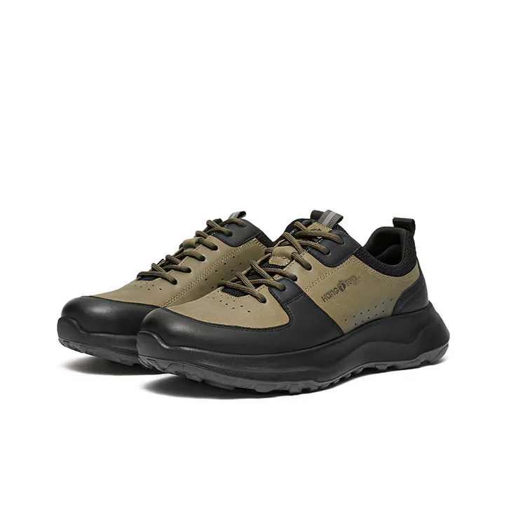 HANG TEN Outdoor Shoes Men Low Top Black/Khaki Black-9