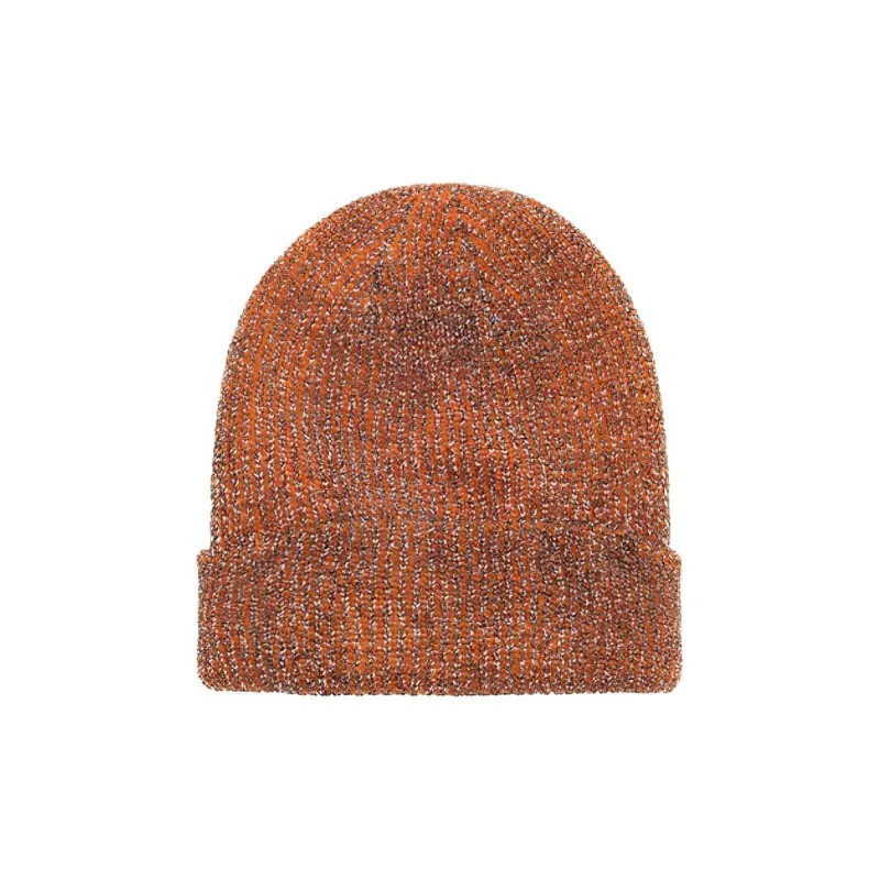 Stussy Acrylic Beanies Unisex Black/Orange-3