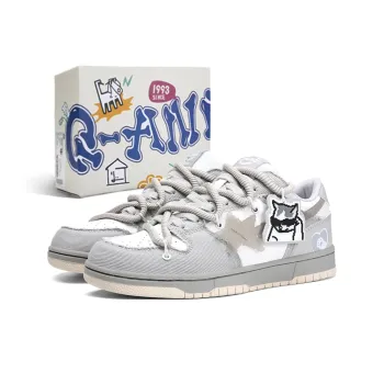 Q AND Wear Resistant Slip Resistant Low Top Skateboard Shoes Unisex