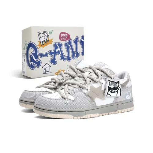 Q AND Wear Resistant Slip Resistant Low Top Skateboard Shoes Unisex