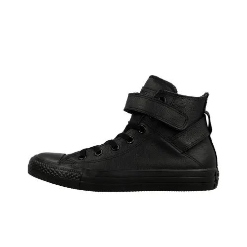 Converse Anti Slip Wear Resistant High Top Skateboard Shoes Women's Black